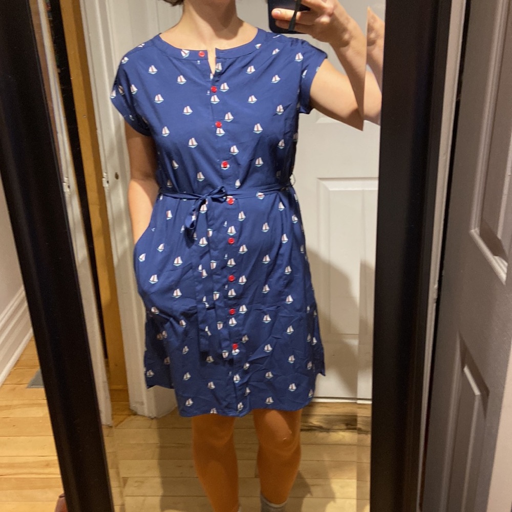 SOLD❤️Sail boat dress - Picture 1 of 11